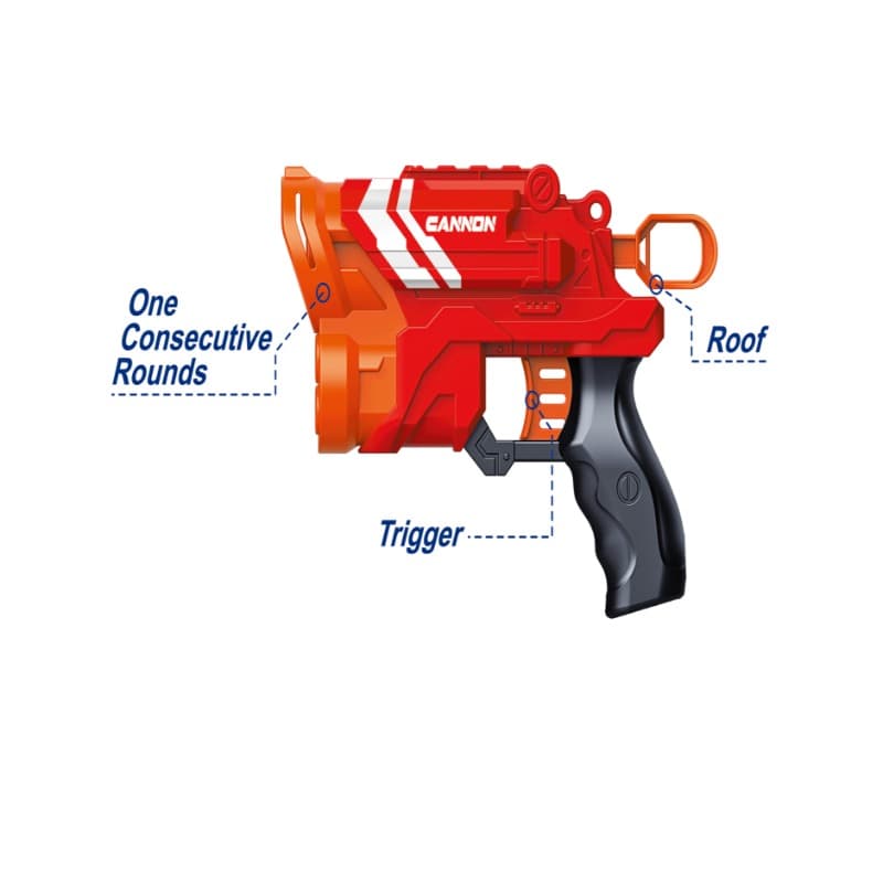 Chamdol Soft Bullet Toy Gun (Equipped With 8 Round Headed Bullets) thumbnail 2