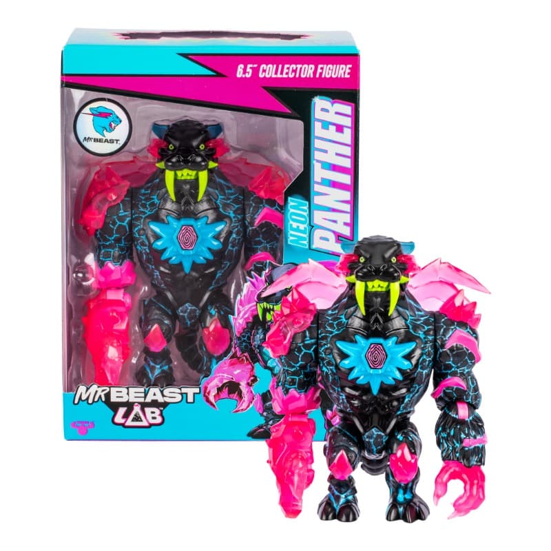 Mr Beast Lab - Neon Panther Figure thumbnail 3