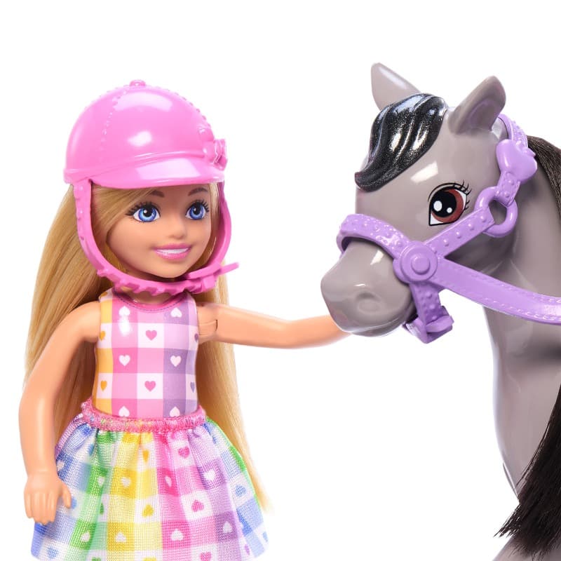 Barbie Chelsea Doll with Gray Pony thumbnail 3