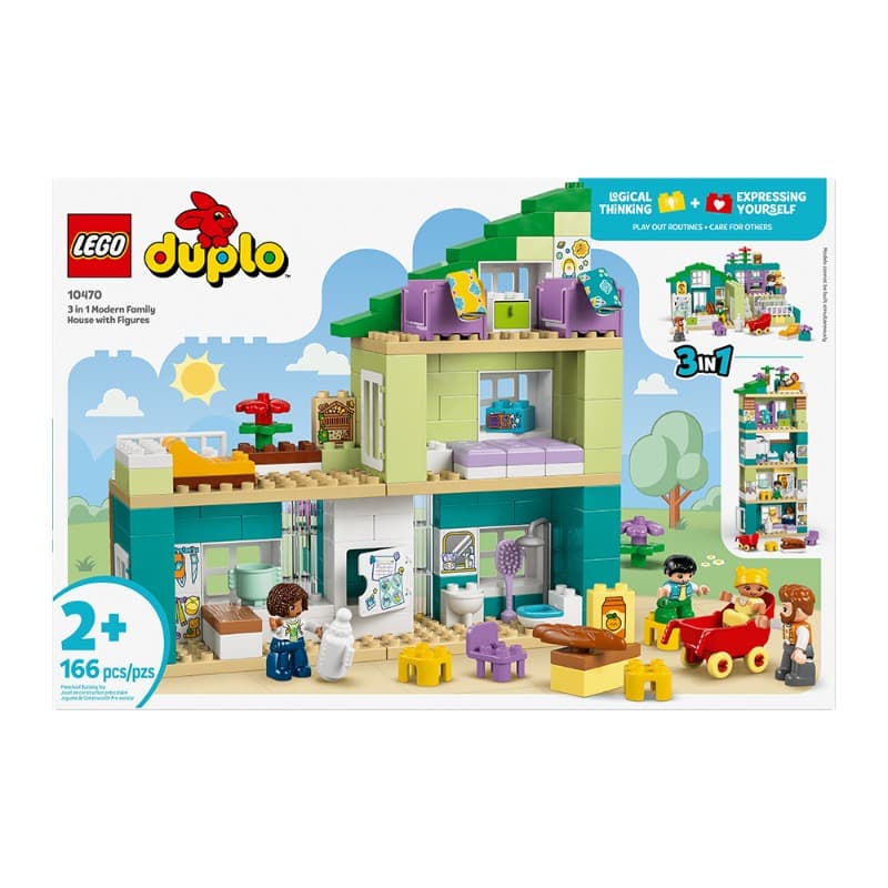 LEGO 3 In 1 Modern Family House With Figures 166 pieces. thumbnail 2