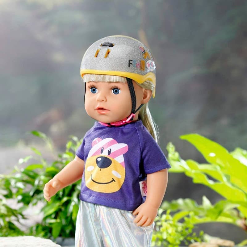 BABY born Bike Helmet for 43 cm Doll - Keeps DolL thumbnail 2