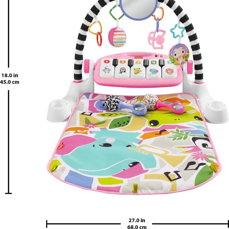 Fisher Price Glow & Grow Cake & Play Piano Gym - Pink thumbnail 4