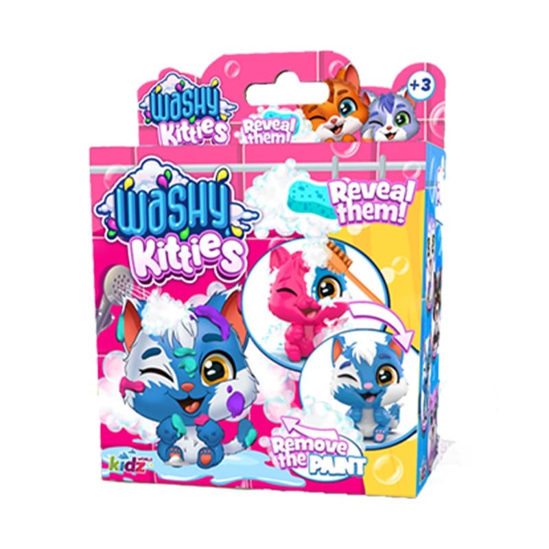 Washy Kitties Surprise Box Discover the hidden kitty inside!