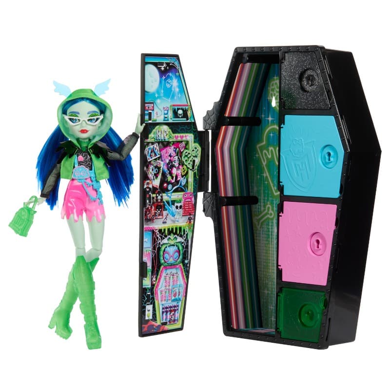 Monster High Gulia Doll Wears Skulltimite Neon Frets thumbnail 2