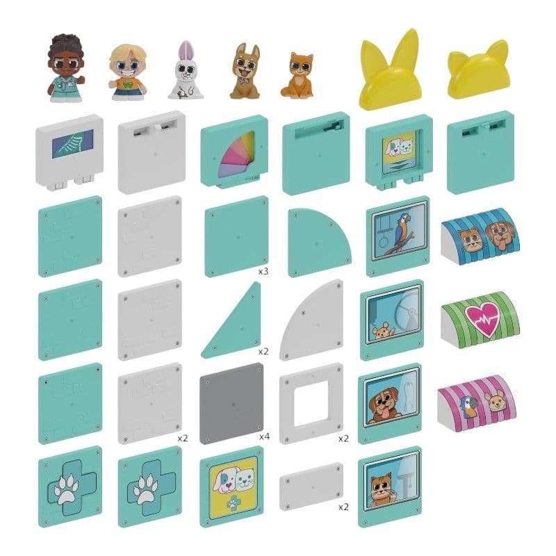 Tile Town Pet Clinic and Rescue Magnetic Tile Set thumbnail 4