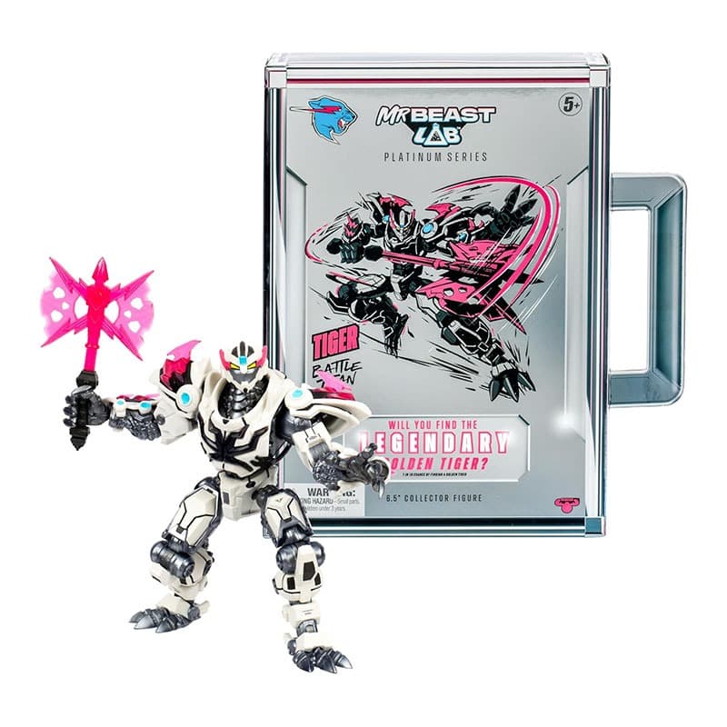 Mr Beast Lab Platinium Series S2 Collector Figure Tiger thumbnail 4