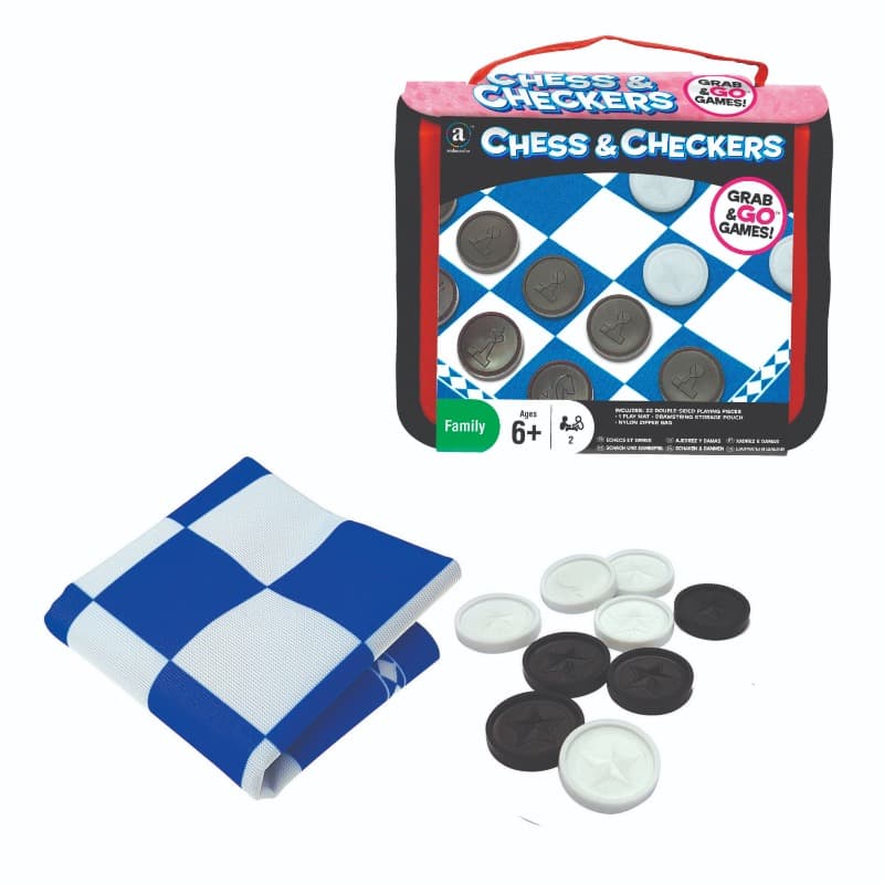 Ambassador Grab and Go Games Chess & Checkers 2 in 1 thumbnail 2