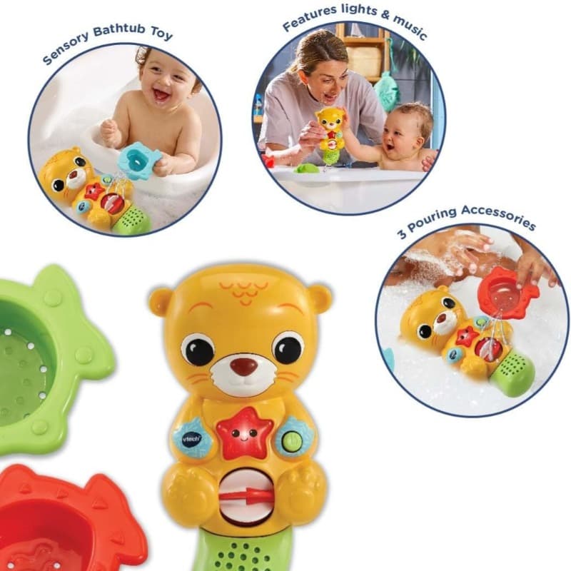 VTech Splashing Fun Otter Bath Toy for Kids with Lights and Music thumbnail 2