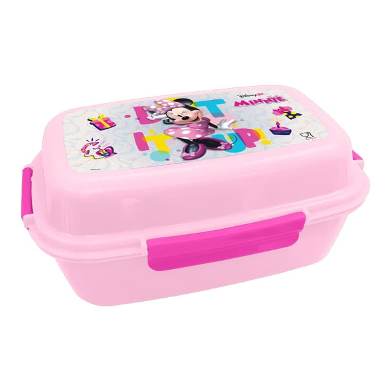 Minnie Mouse - Plastic Lunchbox W/ 4 Trays