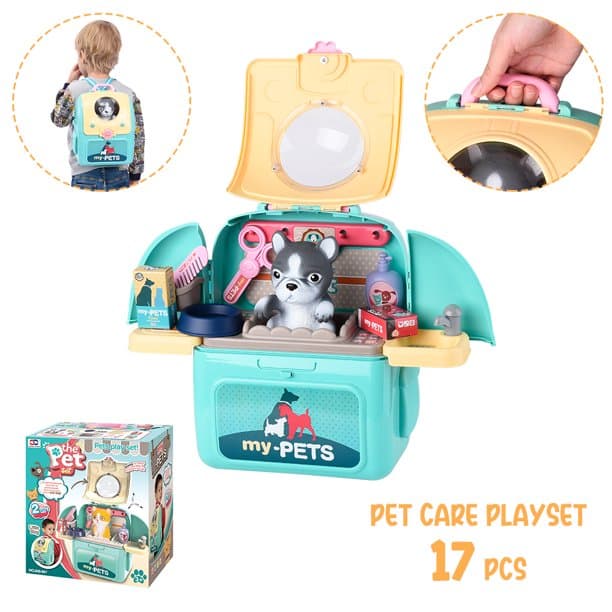 The Pet Set Grooming Care Toy Backpack - Dog thumbnail 2