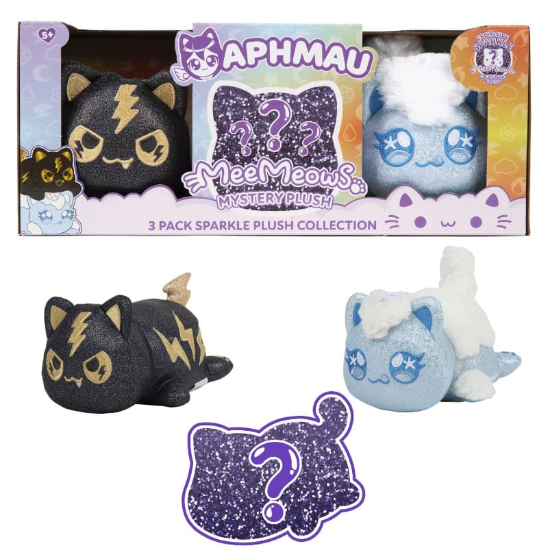 Aphmau MeeMeow Plush 3-Pack – Elemental Cats 15 cm