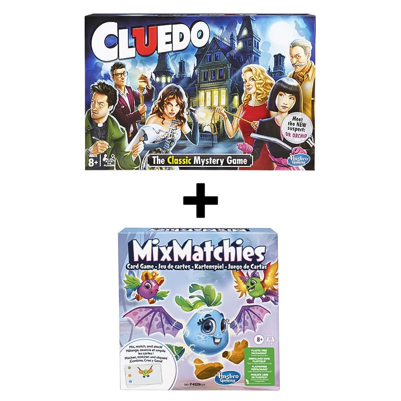 Buy 1 Get 1 Free Cluedo The Classic Mystery Board Game + MixMatchies Card Game