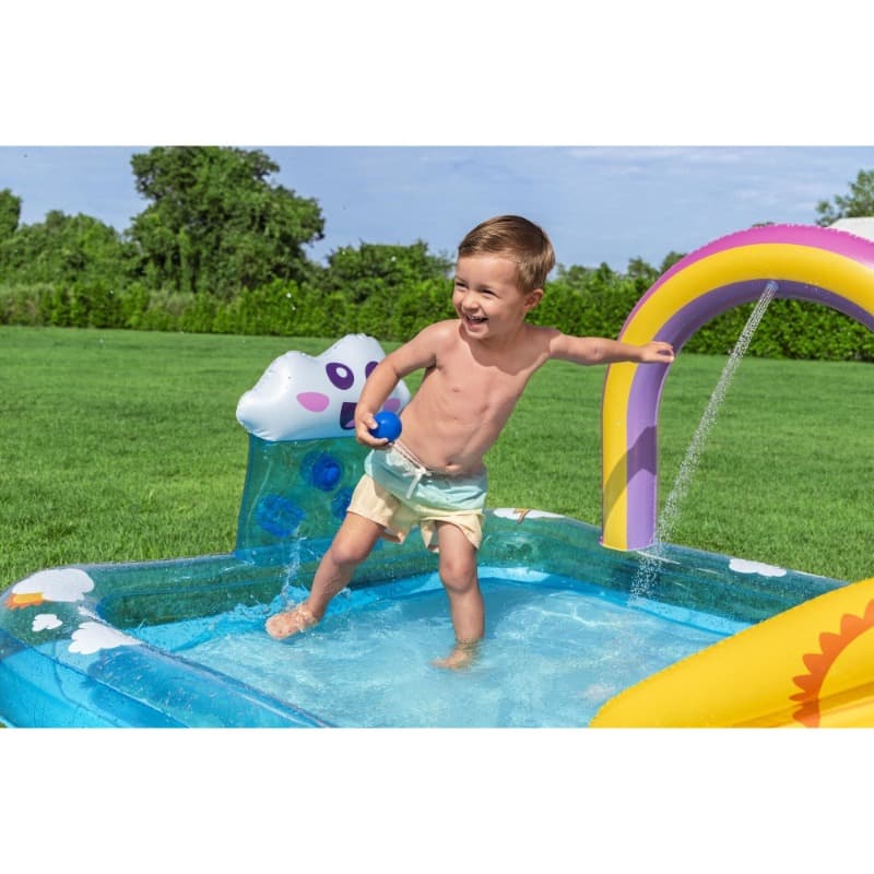 Bestway Rainbows 'N Rays Play Center – Colorful Kids Inflatable Pool thumbnail 3