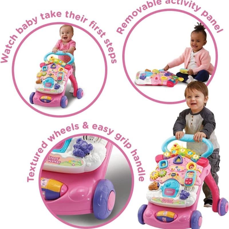 Vtech First Steps Baby Walker - Pink thumbnail 3