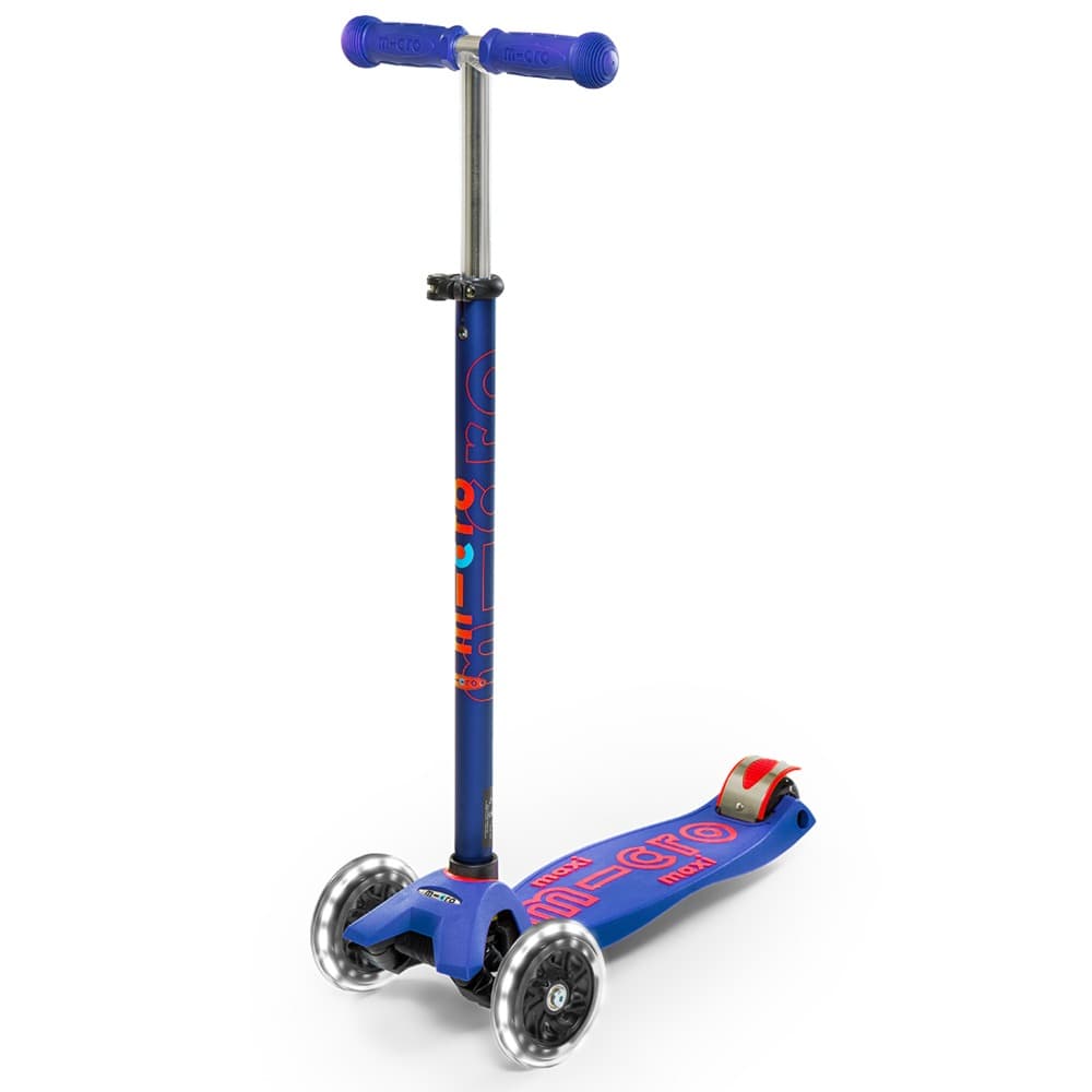 Micro Maxi Deluxe Scooter With Led Lightning - Blue thumbnail 2