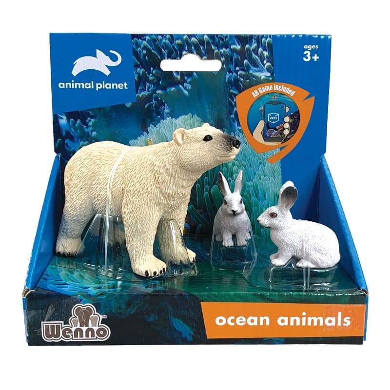 Polar Animals Bear And Hare