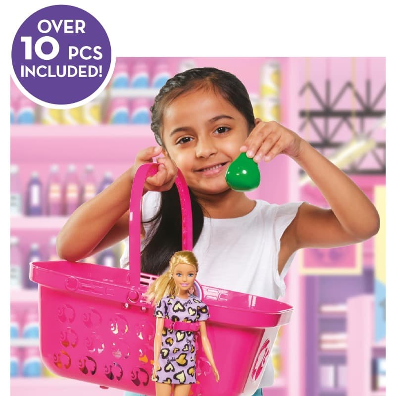 Barbie Shopping Basket Pink thumbnail 3