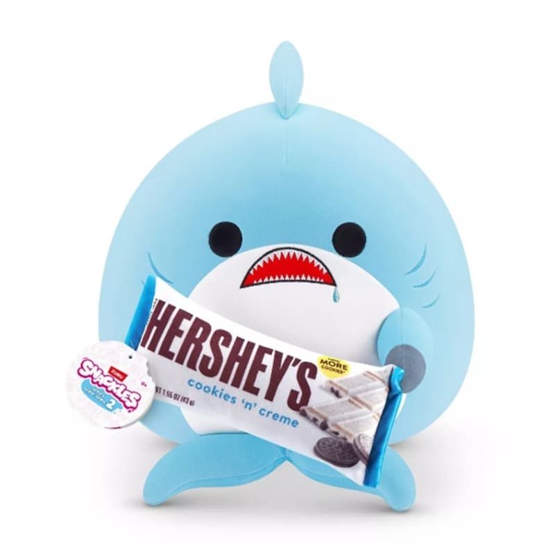 Snackles Shark Plush Toy with Hershey's 8 Inch