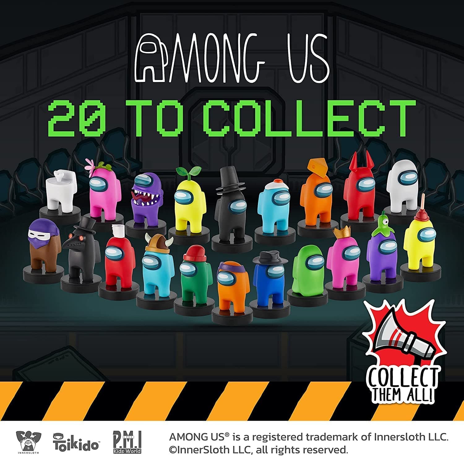 Toikido Among Us Crewmate Figures 3 Pack Deluxe Box-Multiple shapes thumbnail 5