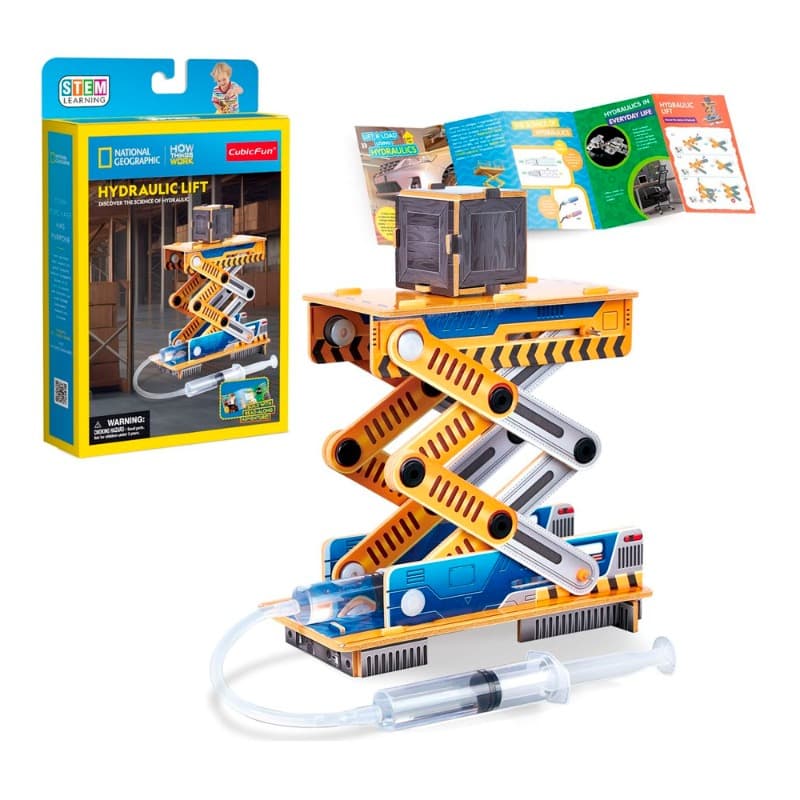National Geographic 3D Puzzle Hydraulic Lift - Science Kit thumbnail 3