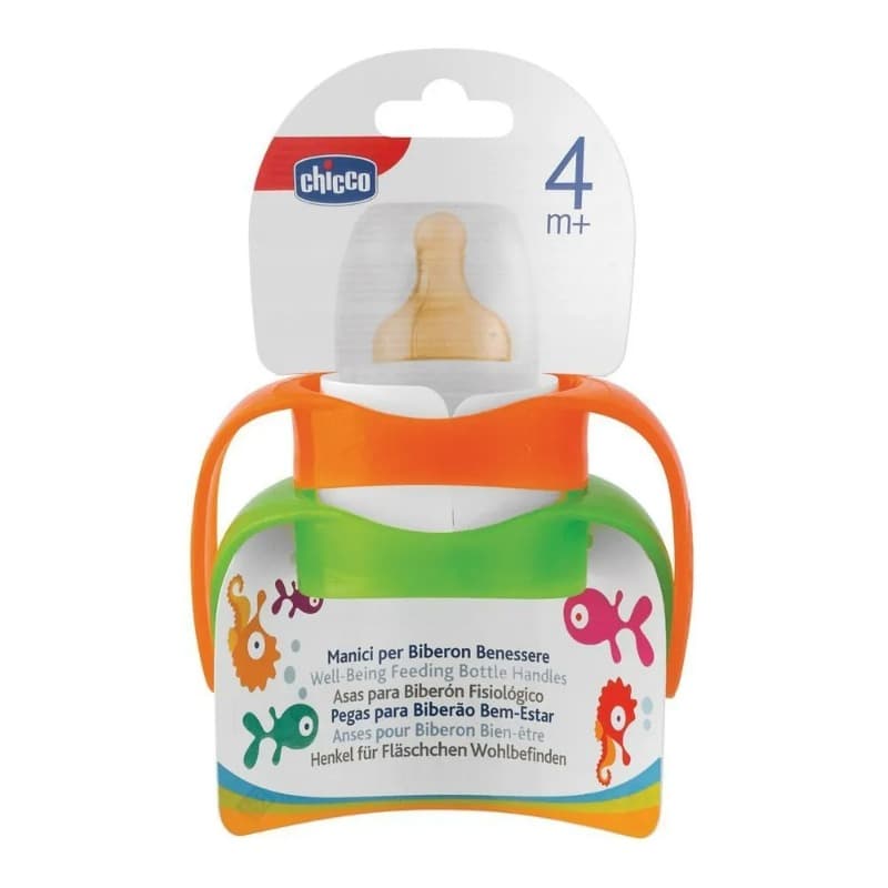 Chicco - Well Being Feeding Bottle Handles - Assorted colors