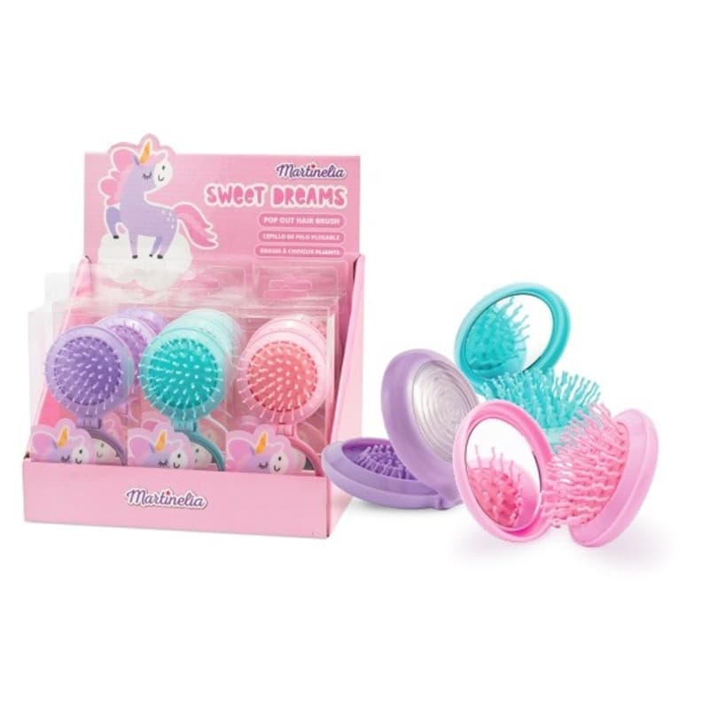Martinellia Hair Brush with Mirror and Pocket Toy Multicolour thumbnail 2