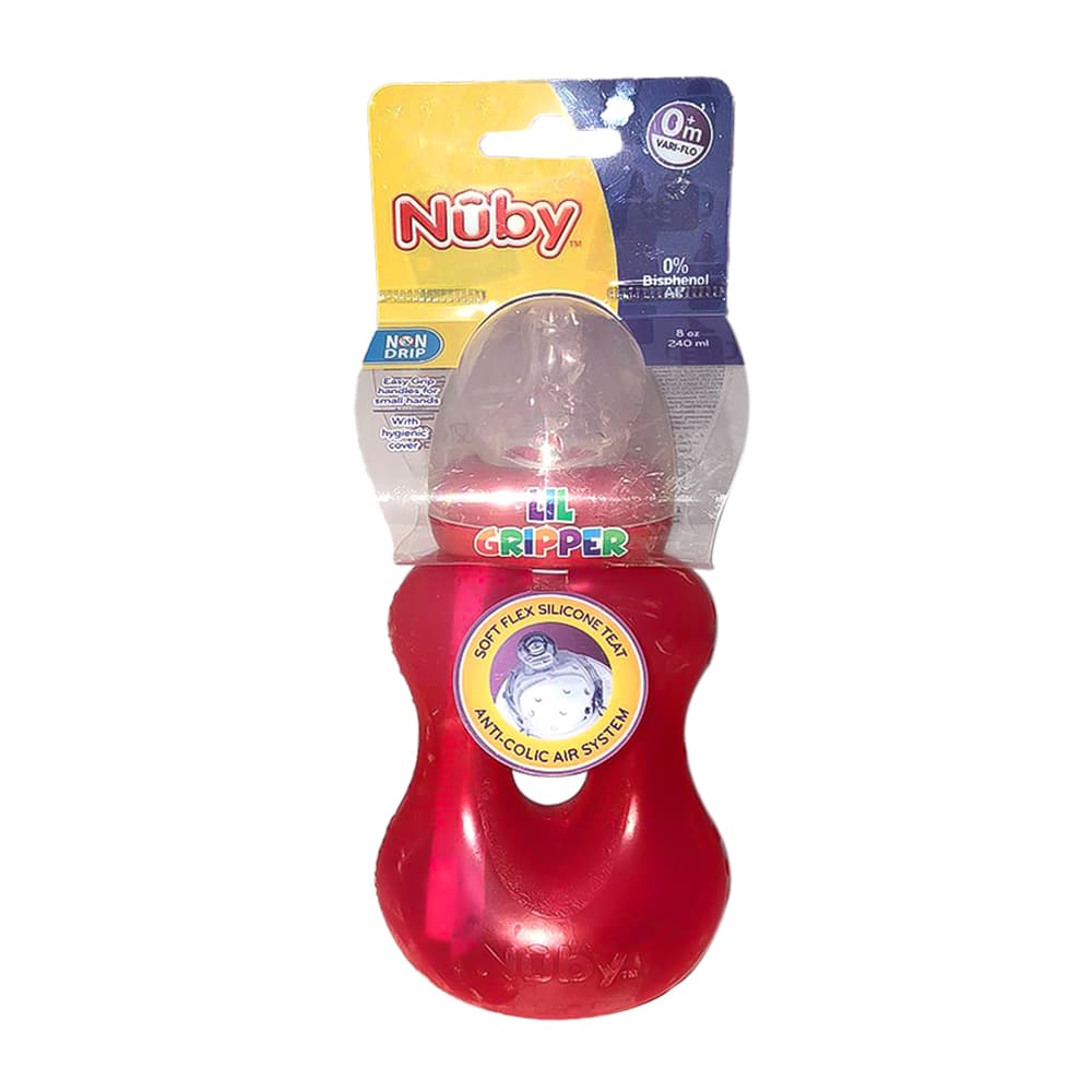 Nuby - Spill Wide Neck Gripper Pal Bottle 240 Ml thumbnail 2