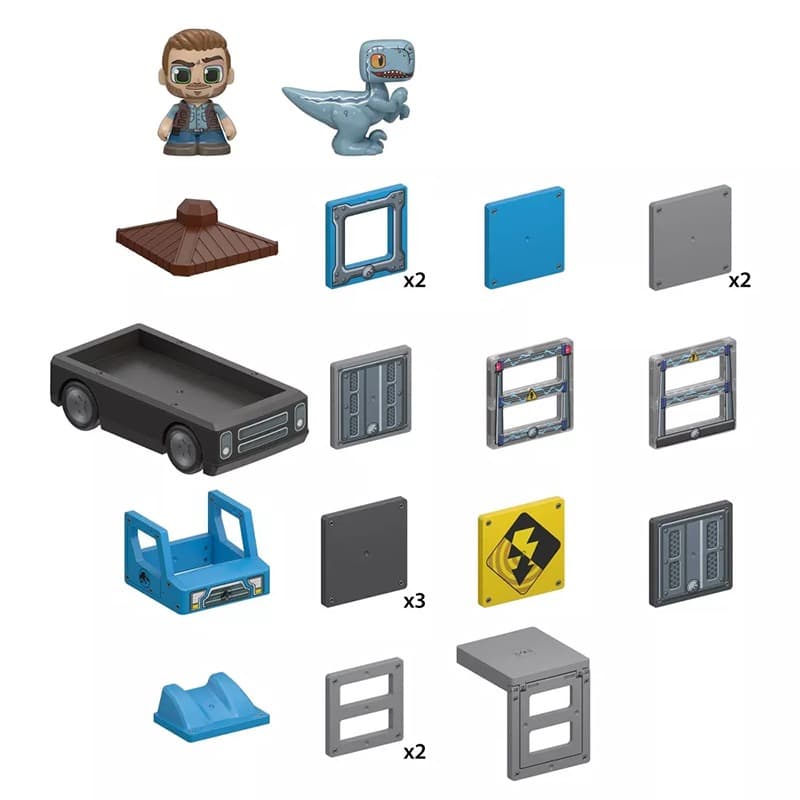 Tile Town Jurassic World Dino Rescue Magnetic Tiles Playset thumbnail 5