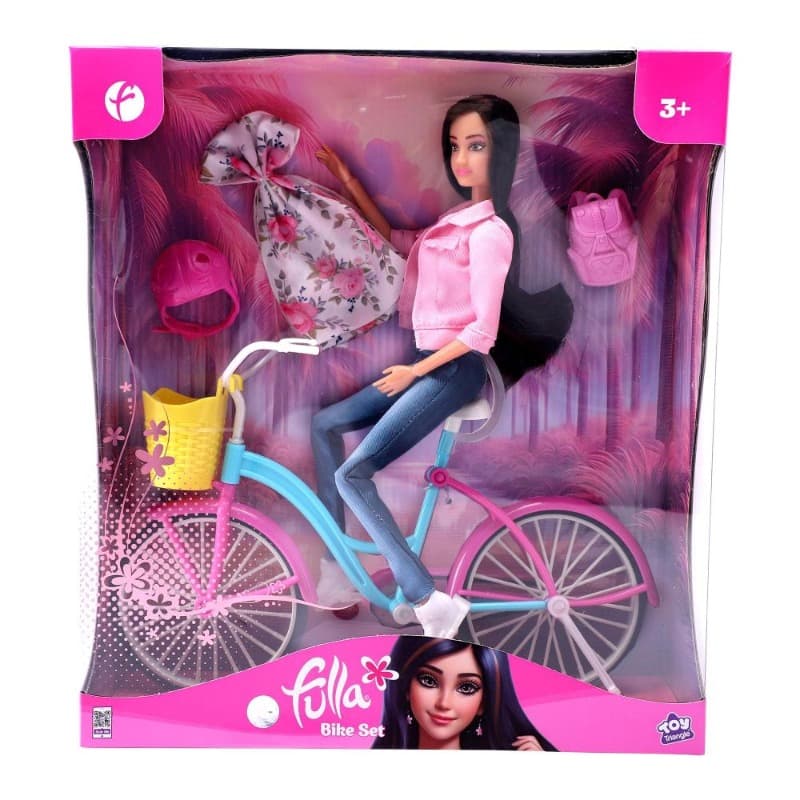 Fulla Doll With Bike Set
