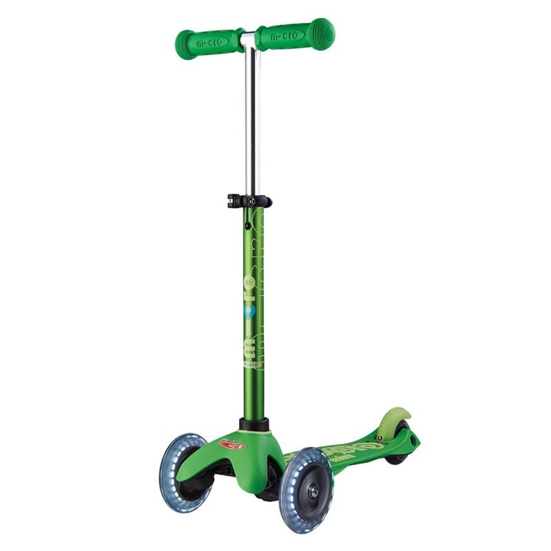 Mini Micro Deluxe LED Scooter - Green