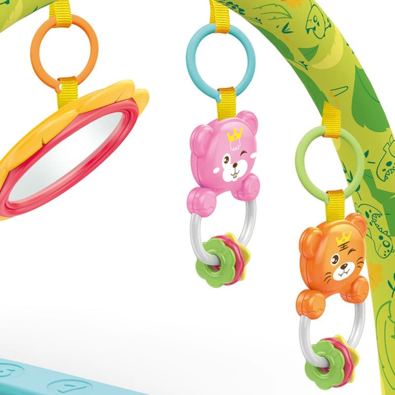 Kikibebe Dinosaur Piano Play Gym – Blue thumbnail 2