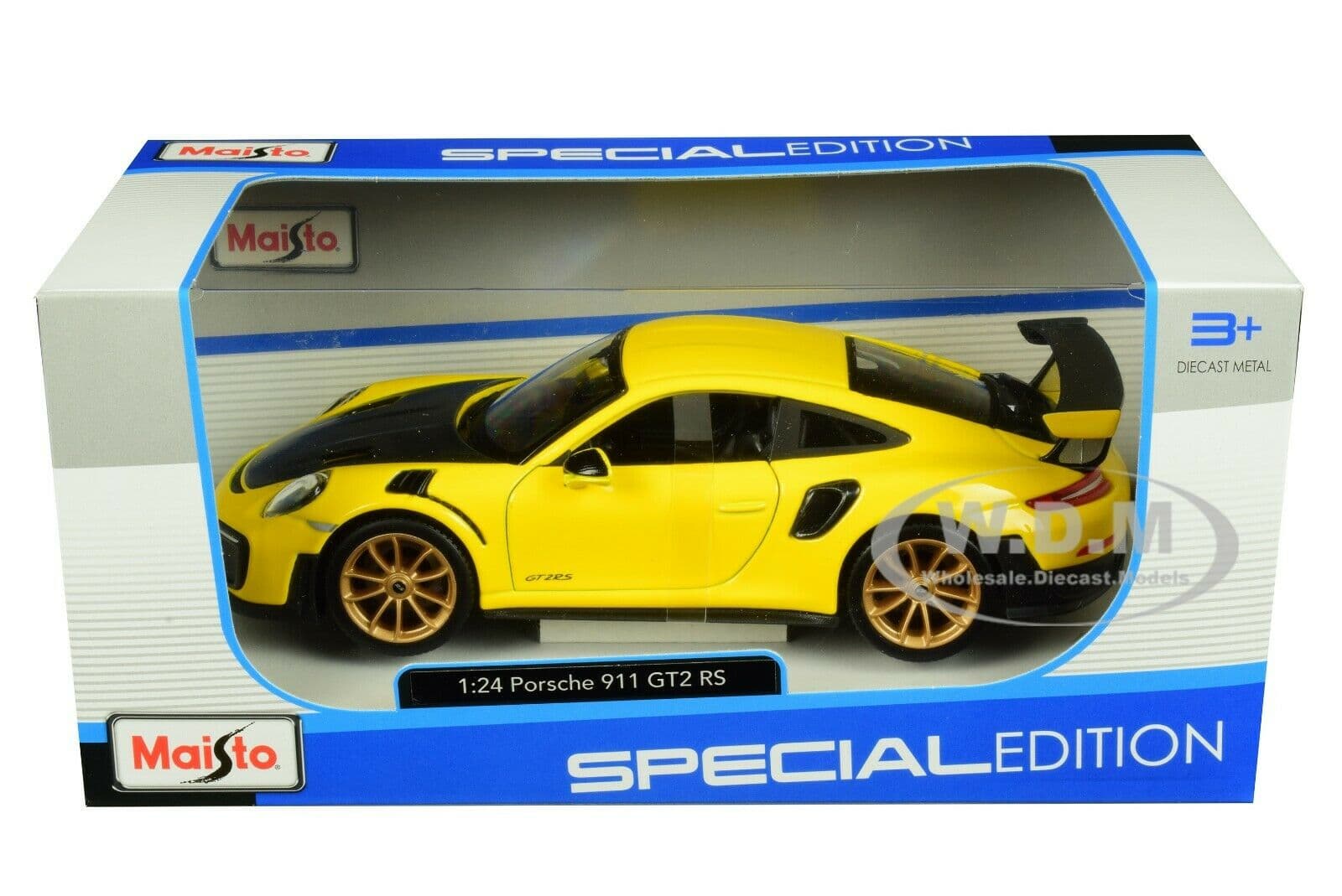 Maisto Porsche 911 Gt2 RS Yellow thumbnail 2