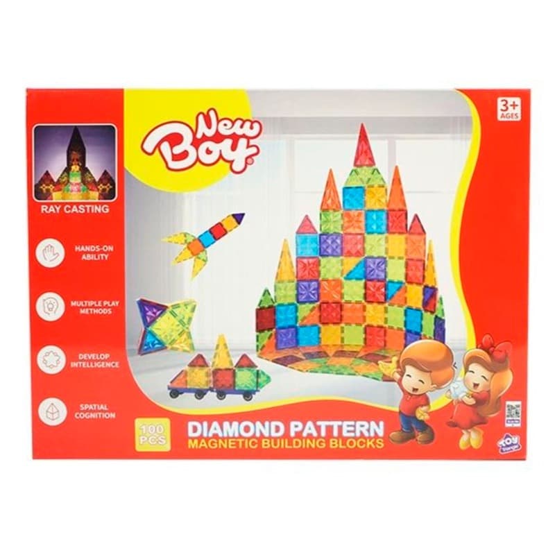New Boy Magnetic Building Block - 100pcs thumbnail 2