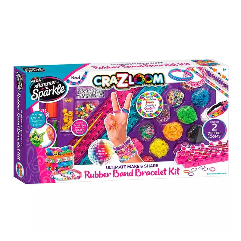 Cra-Z-Art Cra-Z-Loom Ultimate Make And Share Rubber Band Bracelet Set