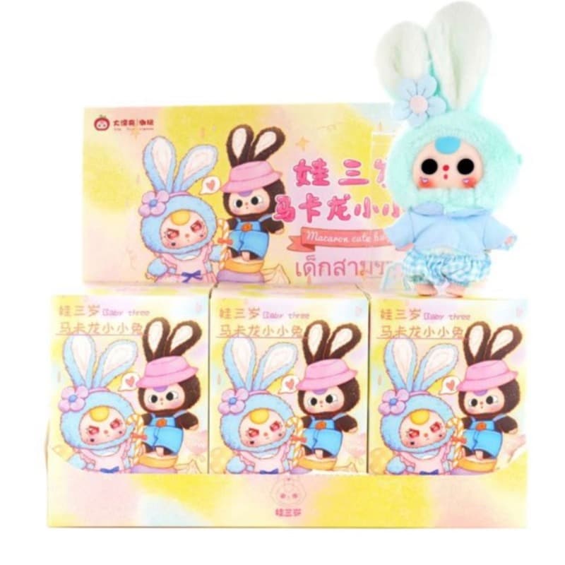 Baby Three - The Cute Bunny Macaron Series (Bland Box Cotton Dolls)