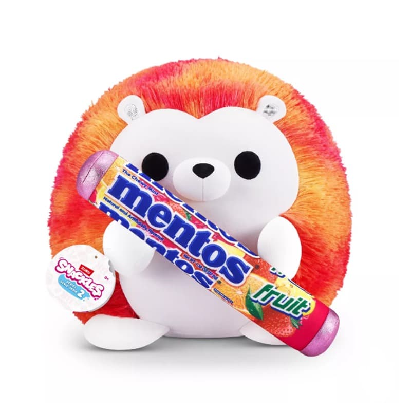 Snackles Hedgehog Plush Toy with Mentos 13.7 Inch