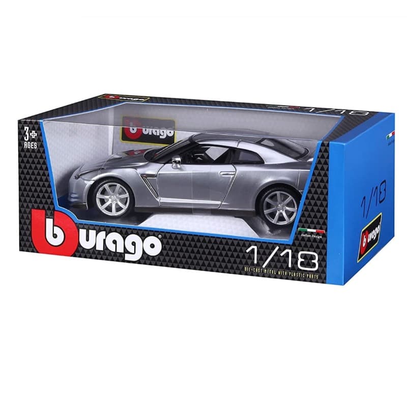 Bburago Nissan GT-R 2009 R35 - Gray thumbnail 3