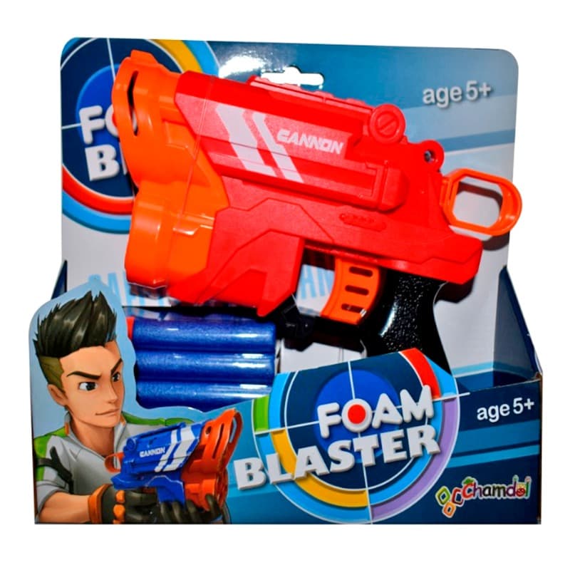 Chamdol Soft Bullet Toy Gun (Equipped With 8 Round Headed Bullets)