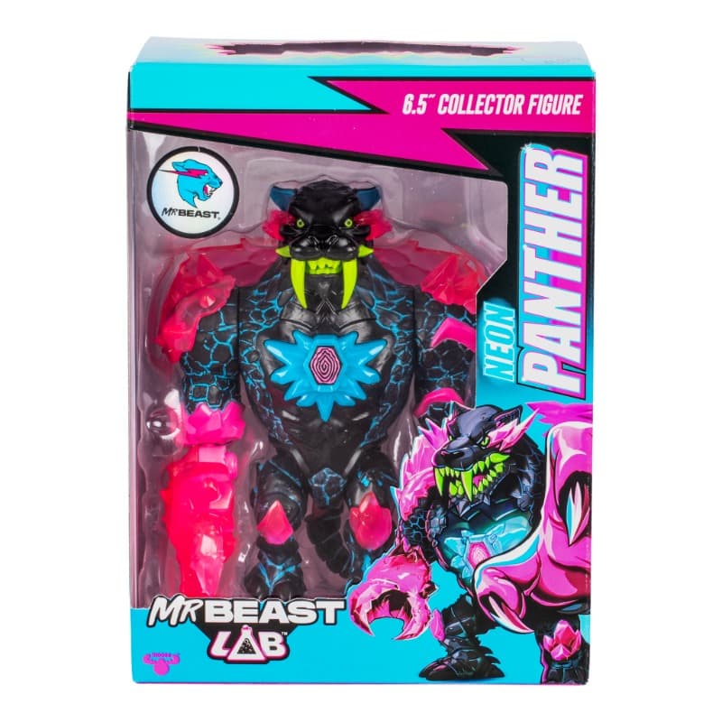 Mr Beast Lab - Neon Panther Figure