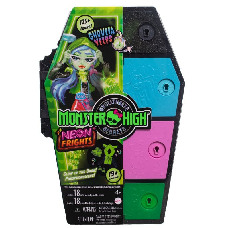 Monster High Gulia Doll Wears Skulltimite Neon Frets