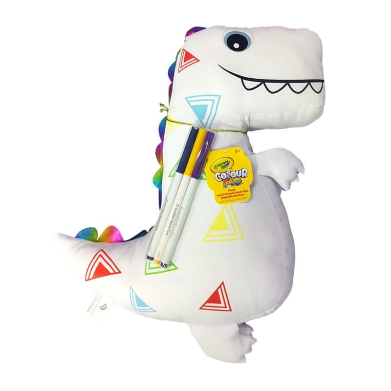 Crayola Colour Me Dinosaur Pillow