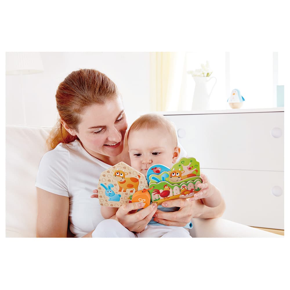Hape Baby's Farm Animal Book-orange thumbnail 3