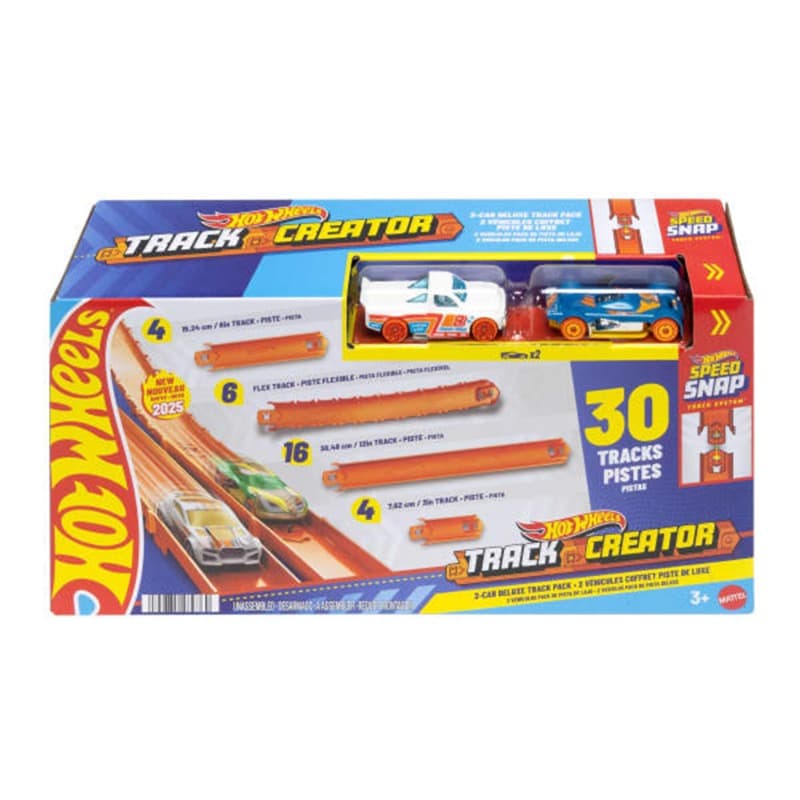 Hot Wheels Track Creator Super Track Pack + 2 DCC