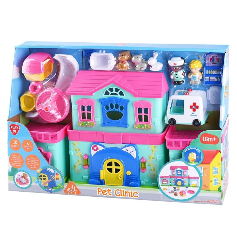 Playgo Animal Complex Clinic - 16 Pcs