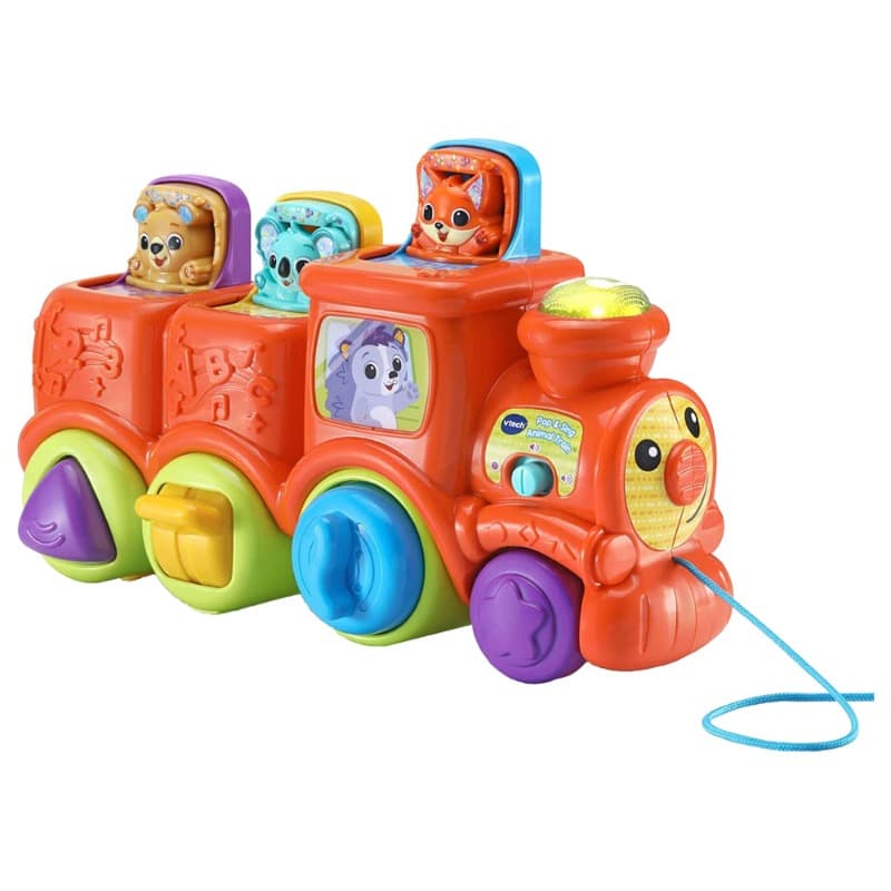 Vtech Pop And Sing Animal Train - Red thumbnail 2