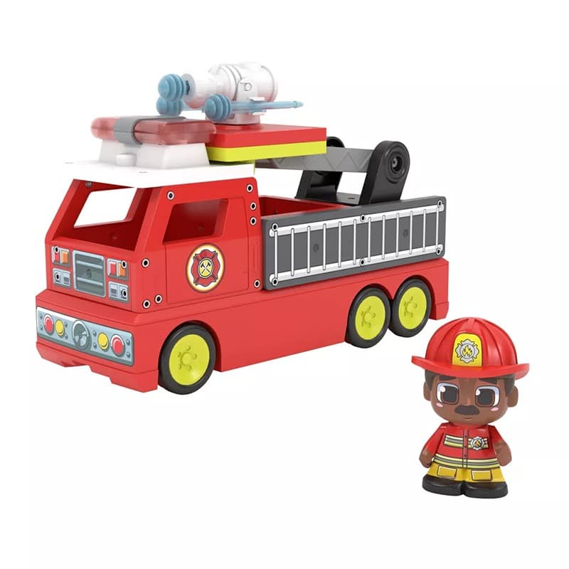 Tile Town Fire Truck Magnetic Tiles Set thumbnail 2
