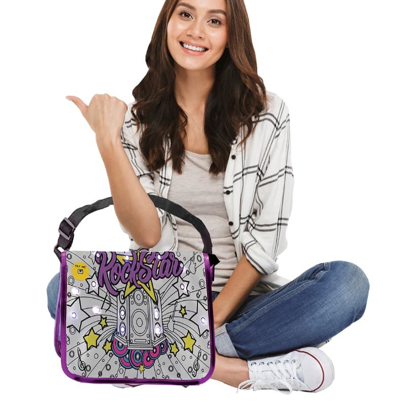 Fashion Time LED Messenger Bag Rock Star thumbnail 3