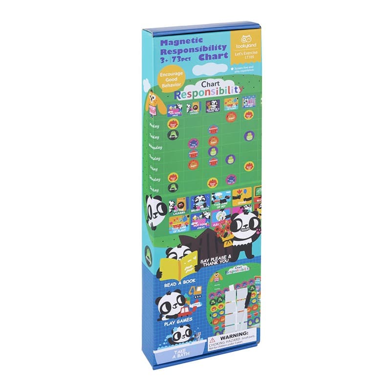 Tooky Land Magnetic Responsibility Chart - 73 Pcs