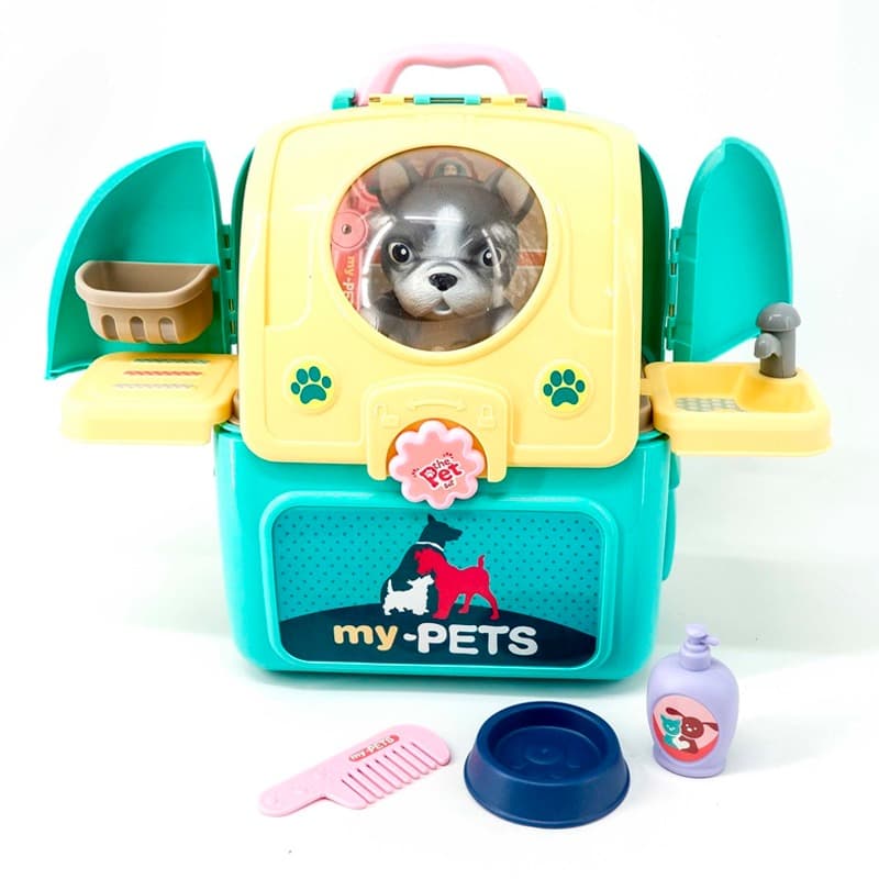 The Pet Set Grooming Care Toy Backpack - Dog