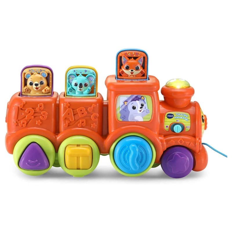 Vtech Pop And Sing Animal Train - Red thumbnail 3
